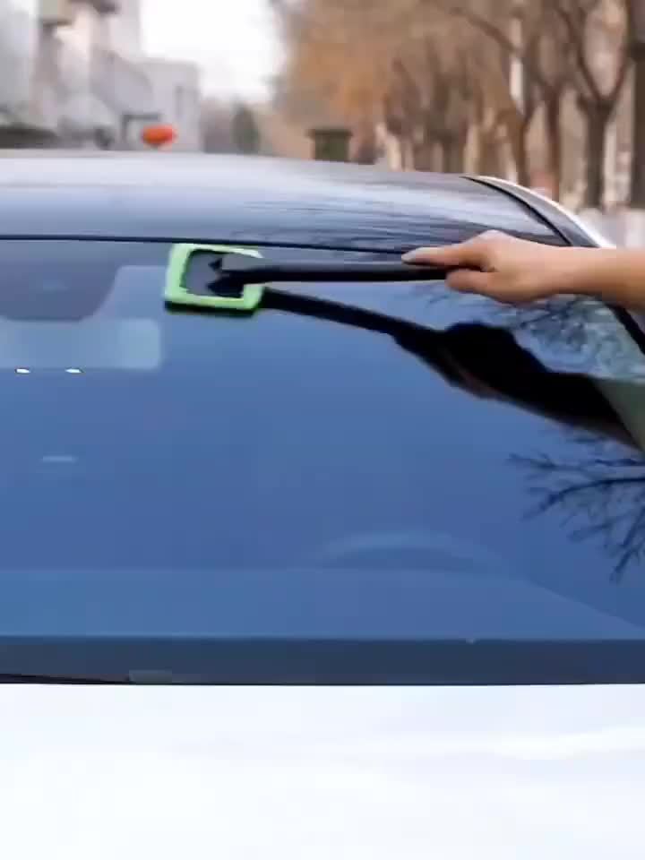 Car Window Cleaning Brush Kit for Windshield Cleaning Tools, Interior Car Wiper with Long Handle, Automotive Accessories.