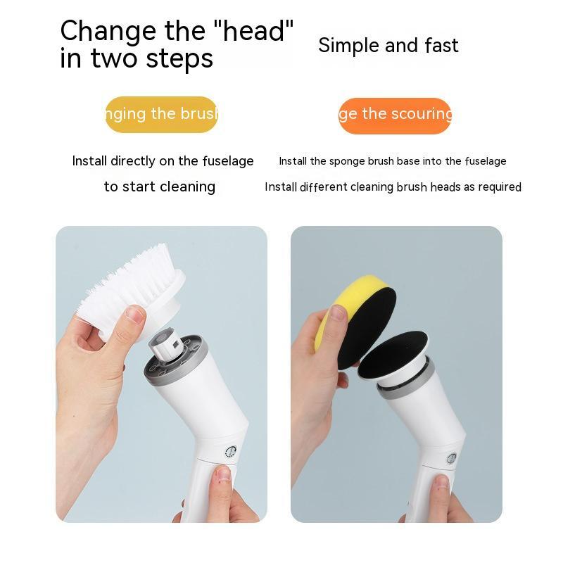 Electric Scrubber Cleaning Wall Long Handle Elbow Telescopic Multifunction Cleaning Brush - You Offer