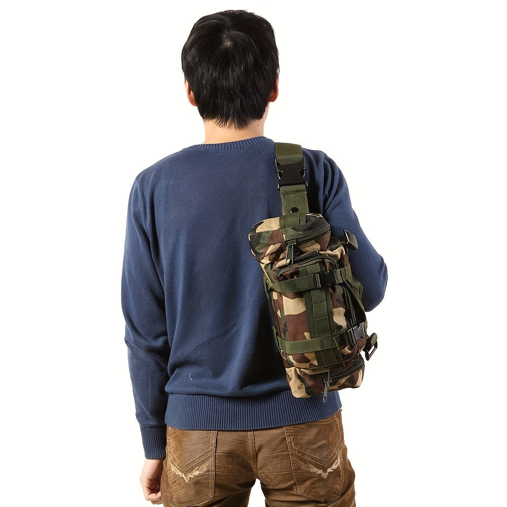 [Tactical Multi Tool Waist Pack] Tactical Multi-Tool Waist Pack - Black, Zippered, Durable Polyamide Fabric, Ideal for Cycling, Hiking, and Outdoor Activities, Outdoor Gear | Zippered Waist Pack | Adjustable Strap, Utility Wa