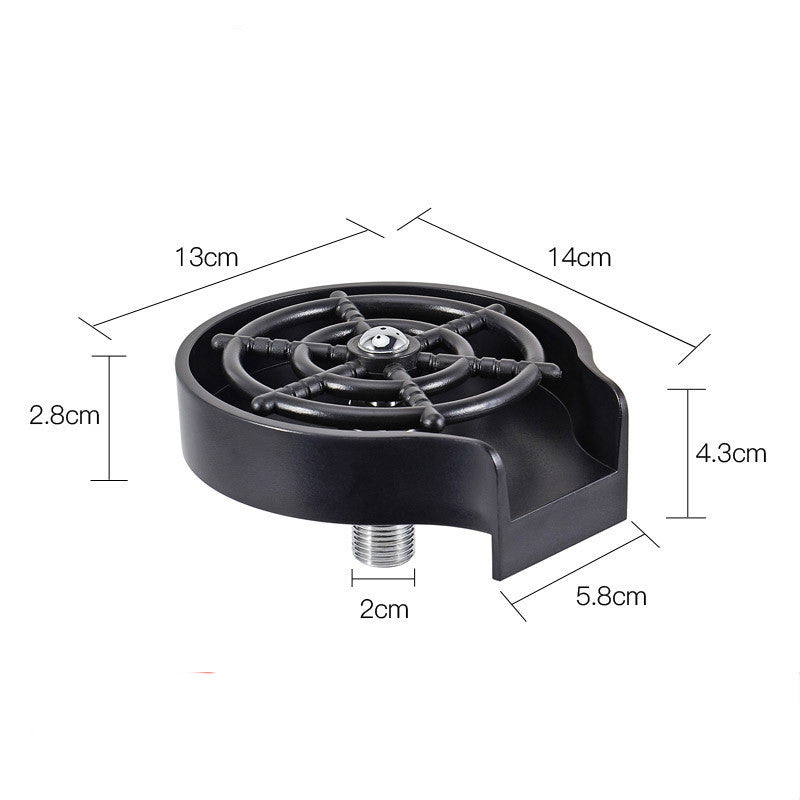 Bar Counter Cup Washer Sink High-pressure Spray Automatic Faucet Coffee Pitcher Wash Cup Tool Kitchen - You Offer
