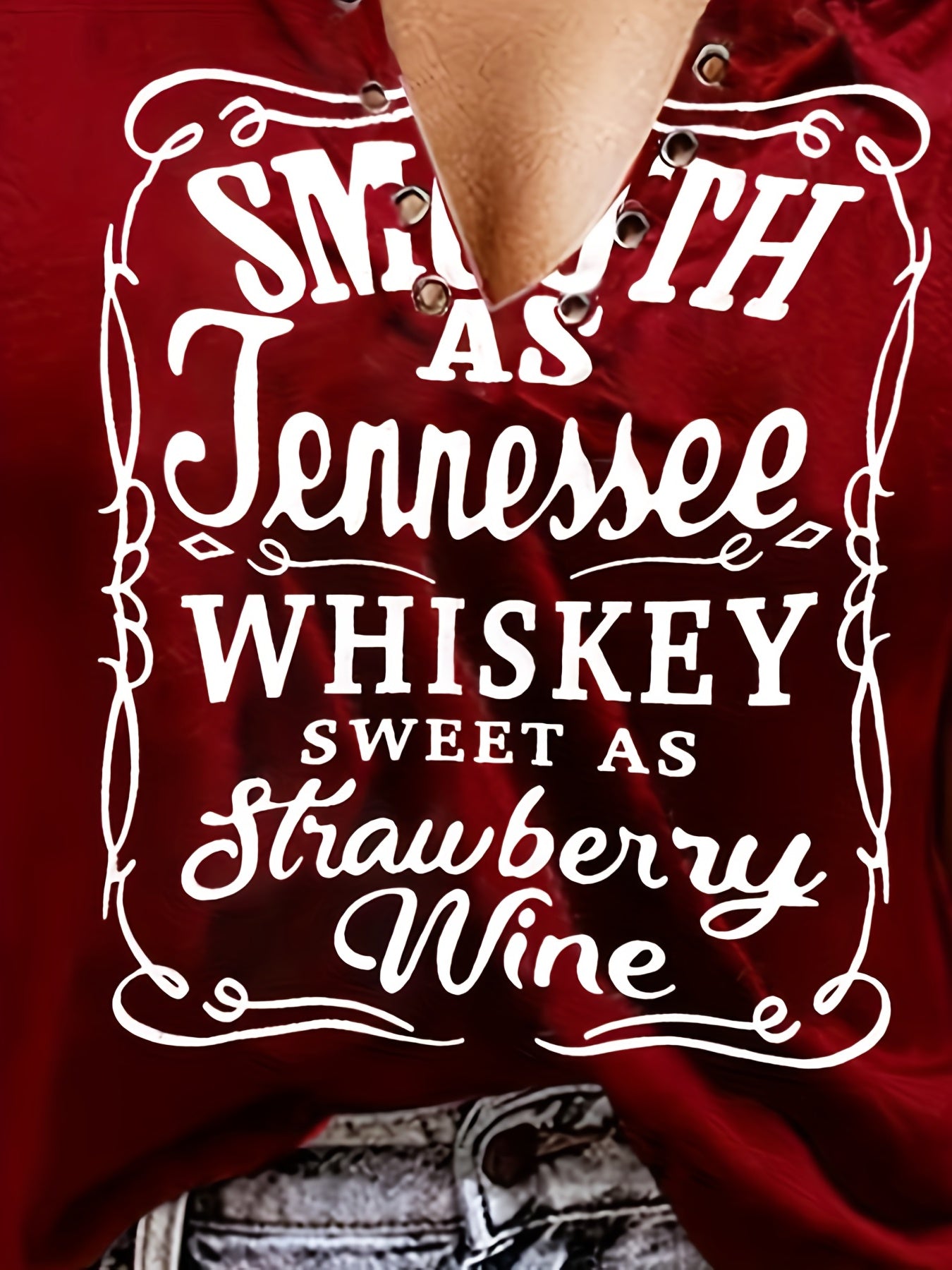 [Country Music Tank Top] Soft Pink Women's Tank Top | Smooth As Tennessee Whiskey Sweet As Strawberry Wine Sleeveless V-Neck Casual Shirt with Bold Letter Print, Thick Strap Country Music Style, Machine Washable All-Season We