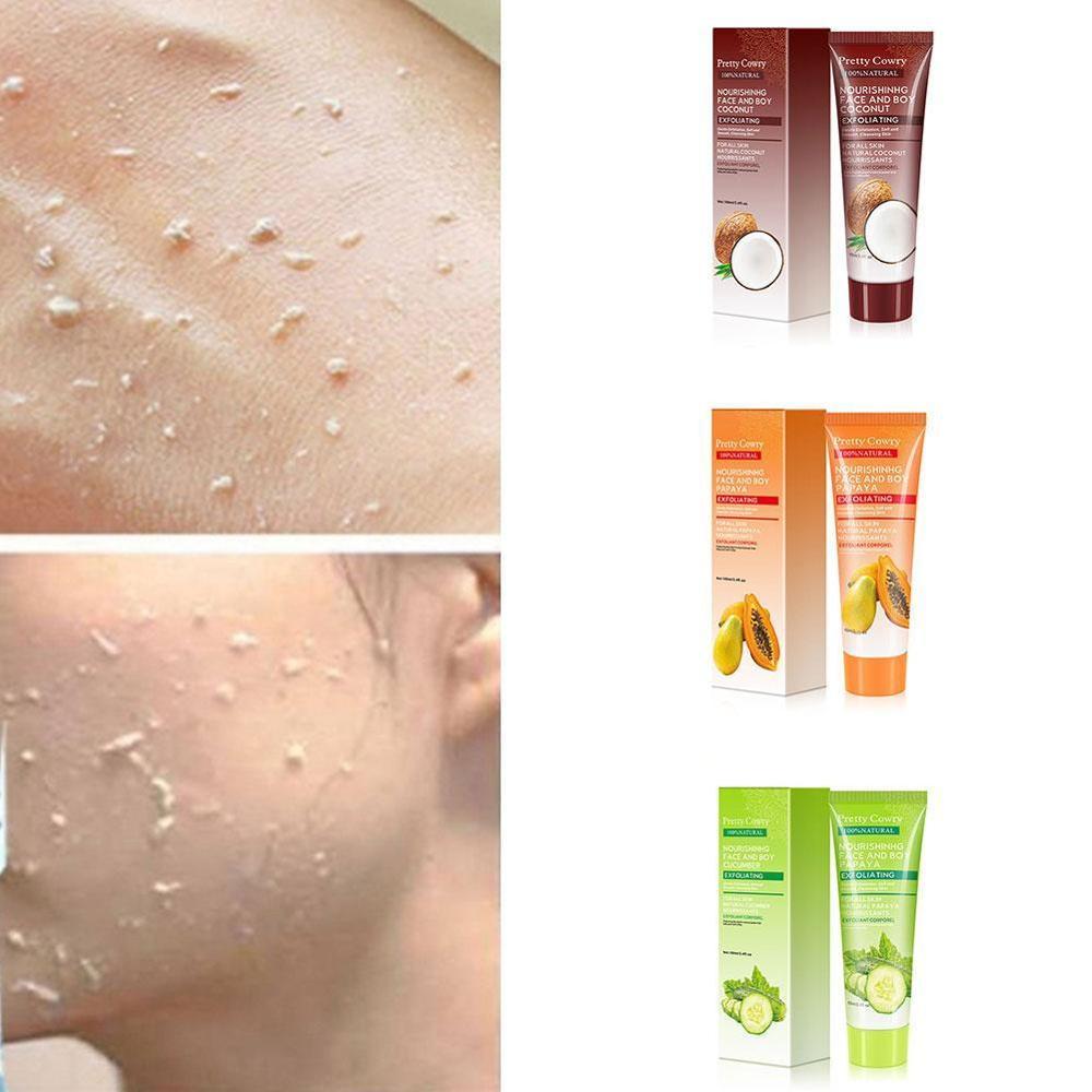 Cucumber Coconut Papaya Facial Exfoliating Gel Cream 100ml Body Cleansing - You Offer