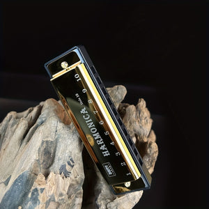 10 Hole Harmonica Mouth Organ Puzzle Musical Instrument Beginner Teaching Playing Gift Copper Core Resin Harmonica Eid Al-Adha Mubarak