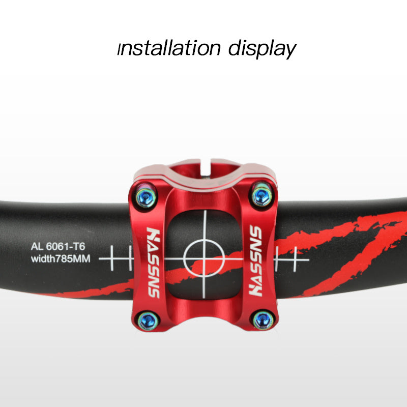 HASSNS Ultra-Light Hollow CNC Aluminum Alloy 35mm Mountain Bike Stem - Enhance Your Cycling Performance with Lightweight and Durable Handlebar Accessory