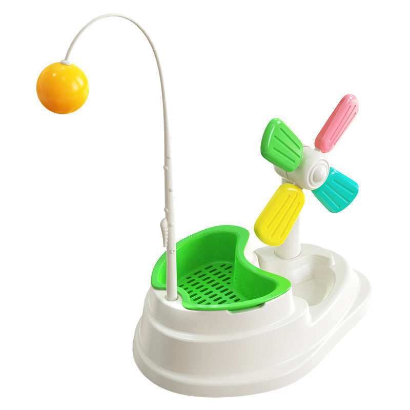 Windmill Funny Cat Stick Toy Desktop Grass Box Pet Toys - You Offer