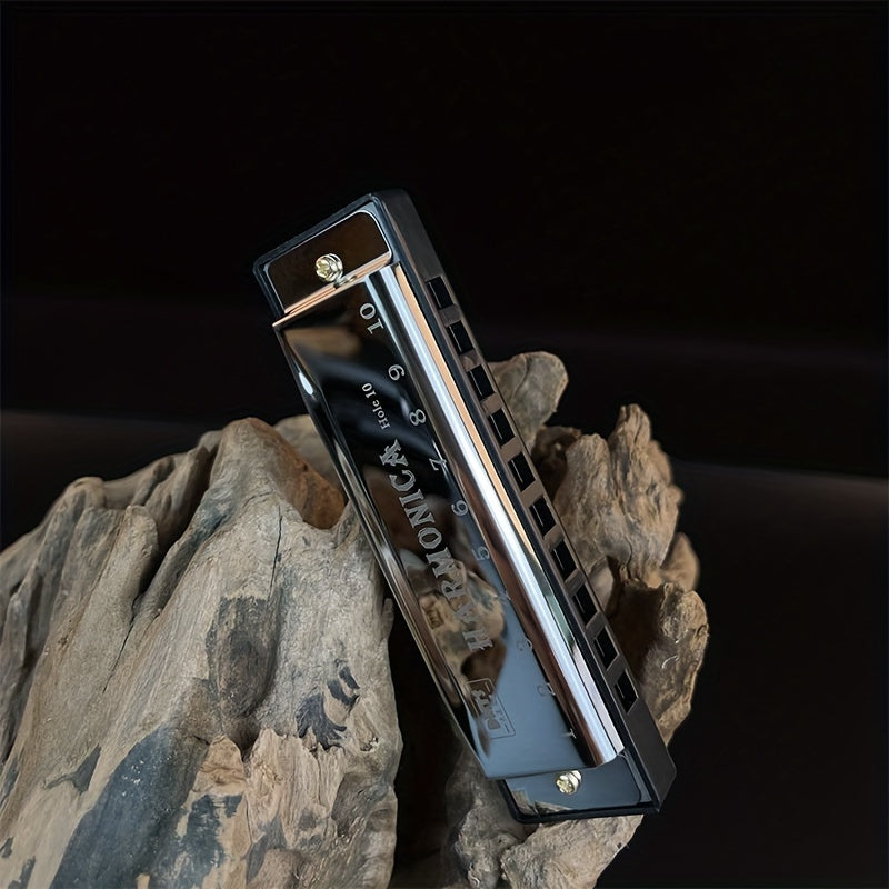 10 Hole Harmonica Mouth Organ Puzzle Musical Instrument Beginner Teaching Playing Gift Copper Core Resin Harmonica Eid Al-Adha Mubarak