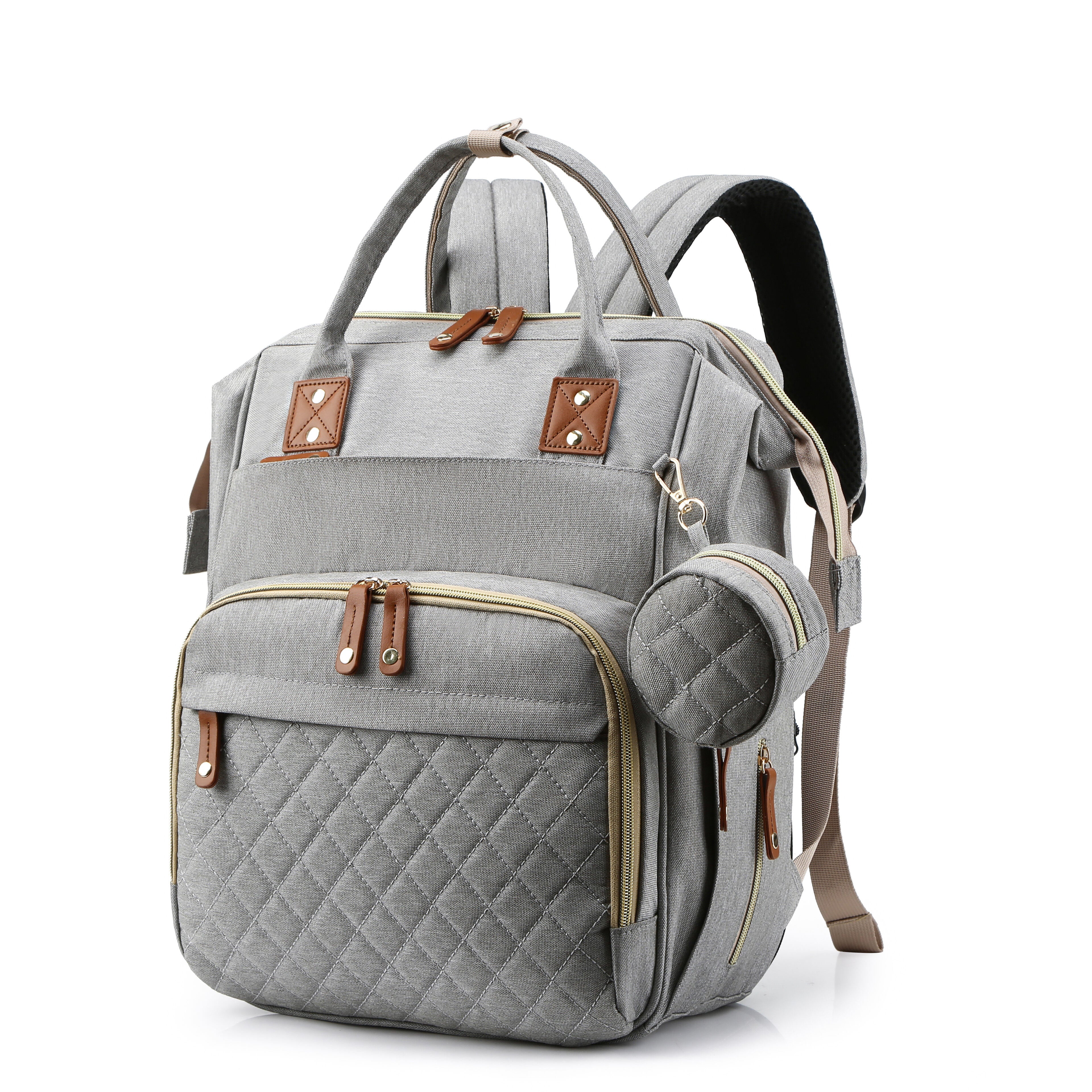 [Diaper Bag Backpack] Lamroro Diaper Bag Backpack, Bags for Boys Girls, Diaper Backpack Bag with a changing station, Multifunction Large Travel Back Pack, Registry Search, Essential Gifts
