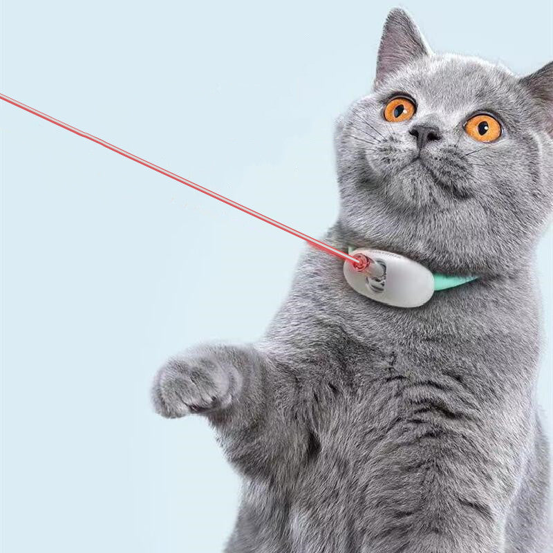 Automatic Cat Toy Smart Laser Teasing Cat Collar Electric USB Charging Kitten Amusing Toys Interactive Training Pet Items - You Offer