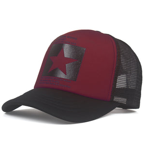 1pc Pentagram Breathable Baseball Cap Mesh Cap