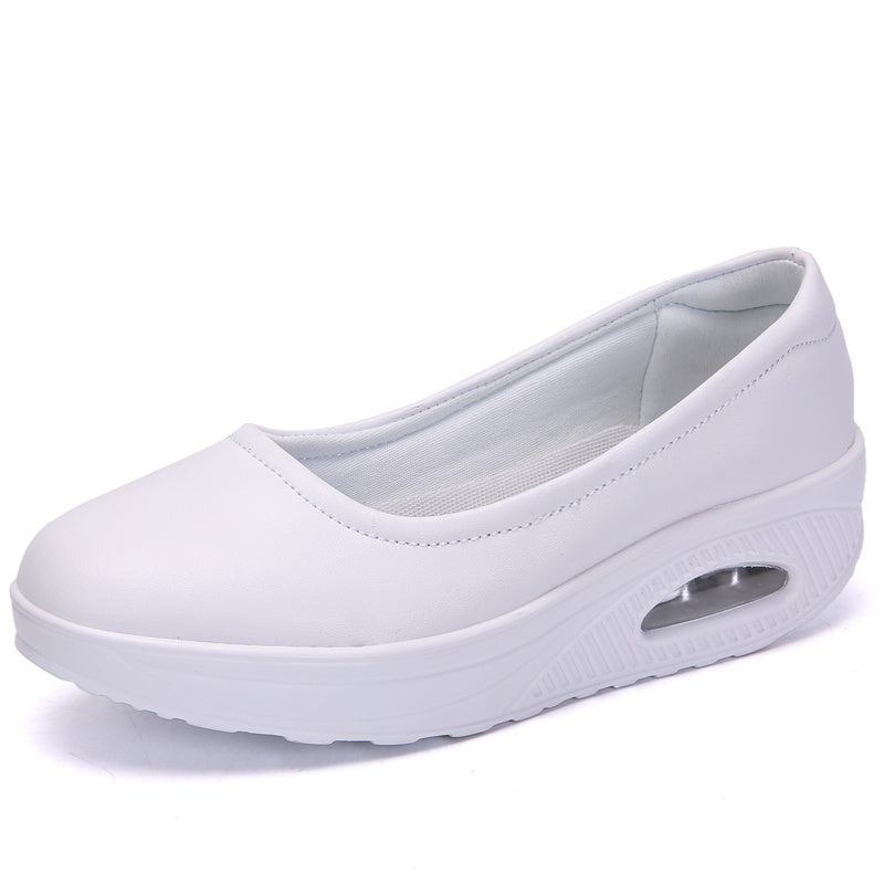 Comfy All-Season Women's Nursing Shoes with Air Cushion Support, Non-Slip Sole, Easy Slip-On Design