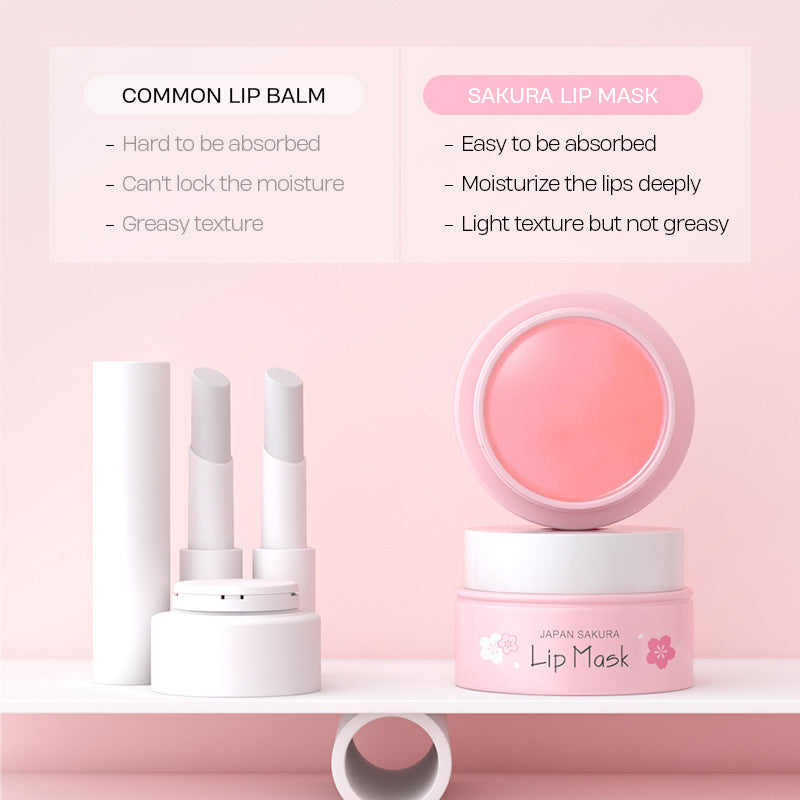 Sakura Lip Mask 8g Bouncy  Moisturizing And Moisturizing - You Offer