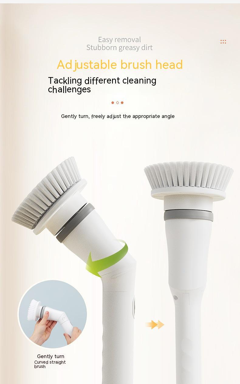 Electric Scrubber Cleaning Wall Long Handle Elbow Telescopic Multifunction Cleaning Brush - You Offer