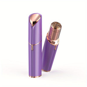 Conduroma Women's Painless Facial Hair Remover - Cordless, AA Battery-Powered (Not Included), with Elegant Metallic Finish - for Face, Upper Lip, Chin, Bikini Line - Travel-Friendly Grooming Tool, Sleek Design, Smooth Finish