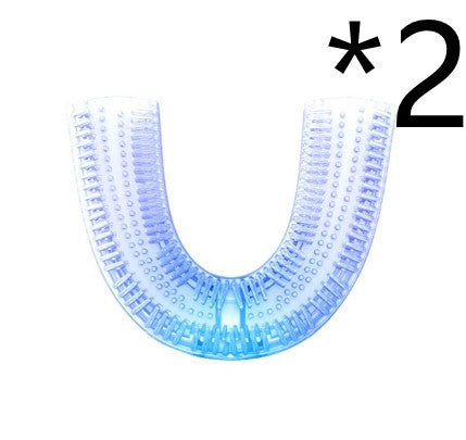 360 Degrees Intelligent Automatic Electric  Toothbrush Waterproof U Type Tooth Brush Whitening Blue Light USB Charging - You Offer