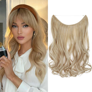 Hair Extensions Invisible Hair Extensions Secret Hidden Wire Long Curly Hair Pieces For Women Synthetic