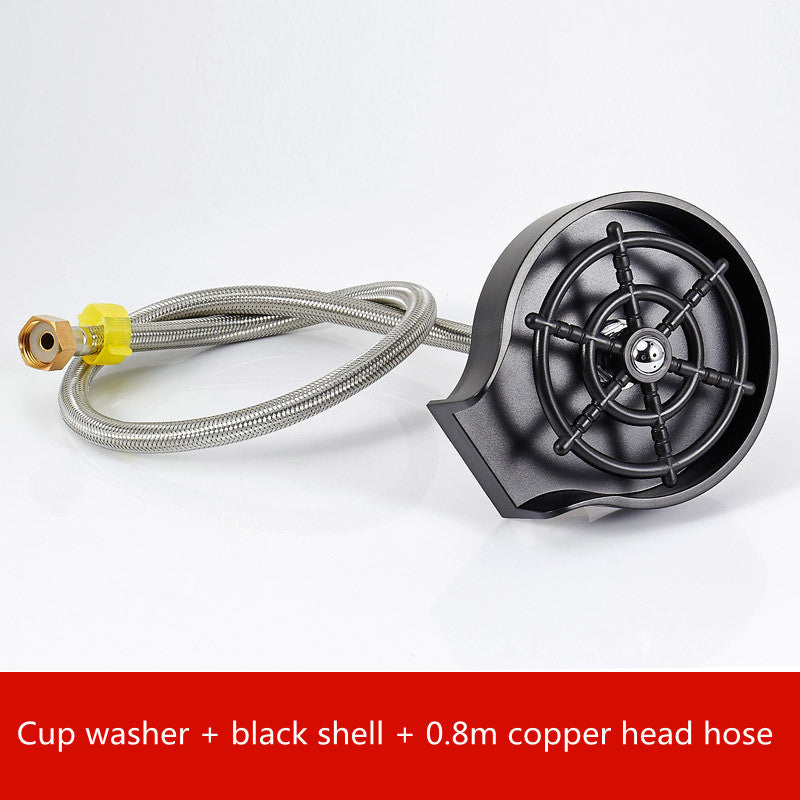 Bar Counter Cup Washer Sink High-pressure Spray Automatic Faucet Coffee Pitcher Wash Cup Tool Kitchen - You Offer