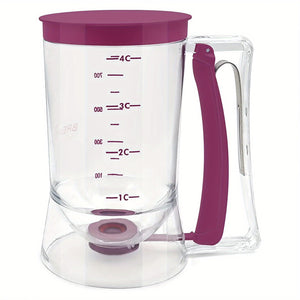 [1pc Batter Dispenser] 1pc Collapsible Batter Dispenser | Pancake Cupcake Batter Separator for Cupcakes, Waffles, Muffin Mix, and Baked Goods